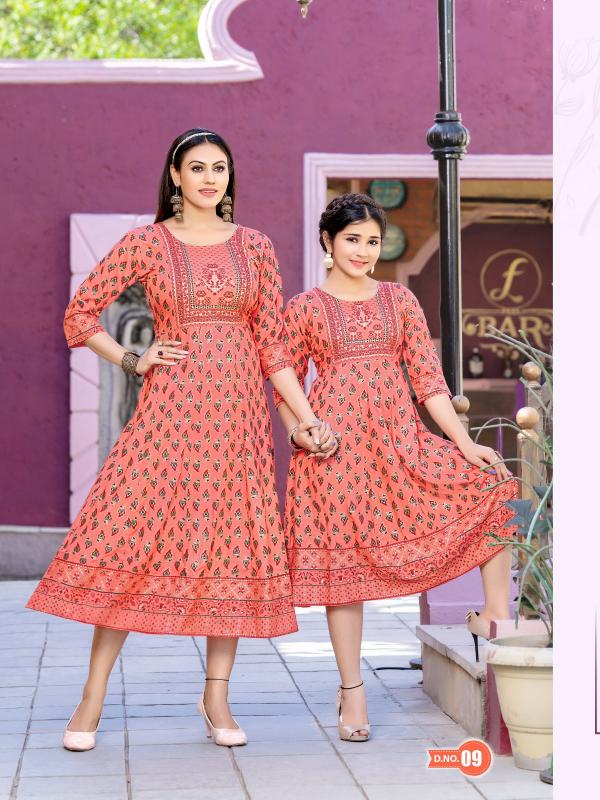 Banwery Me And Mom Vol 2 Mother Daughter Designer Kurti Collection